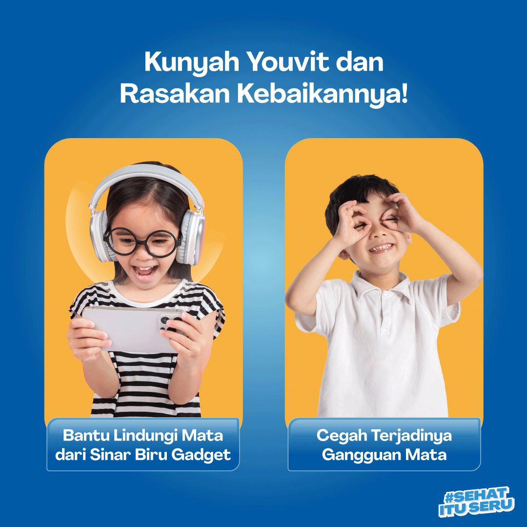 Youvit Vitamin A+ Vitamin Gummy untuk Kesehatan Mata Anak