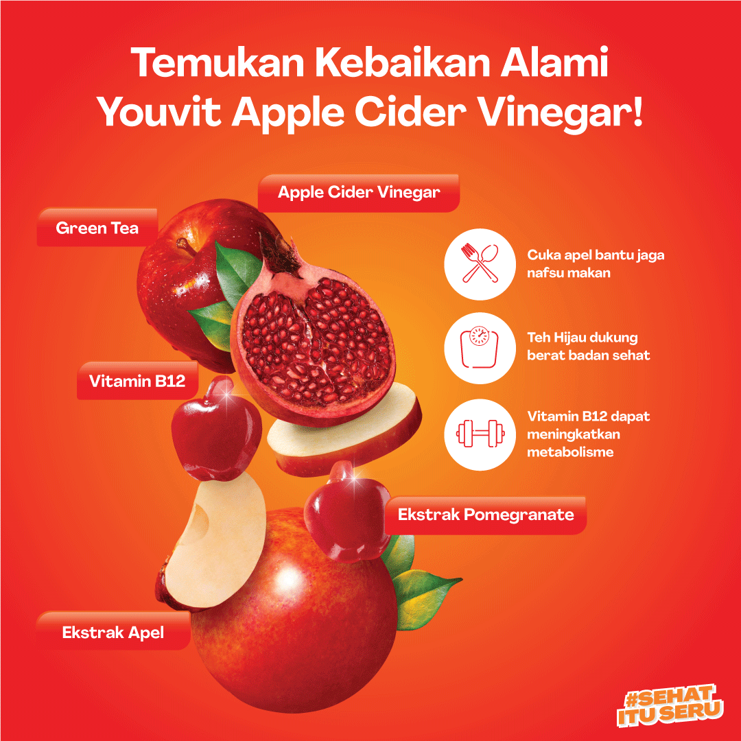 Youvit Apple Cider Vinegar Gummy untuk Kelola Berat Badan