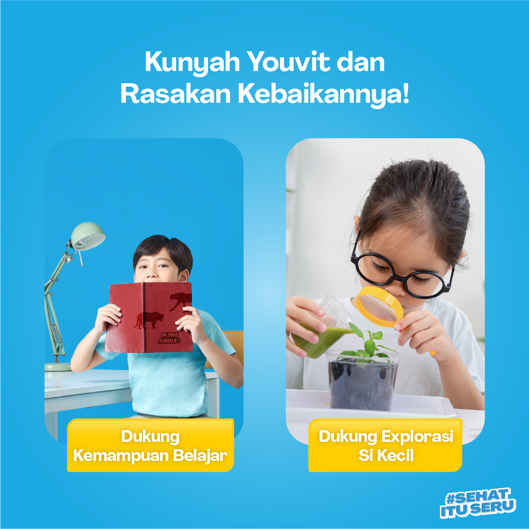 Youvit Omega-3 Vitamin Gummy dengan Minyak Ikan untuk Dukung Perkembangan Otak dan Mata Anak